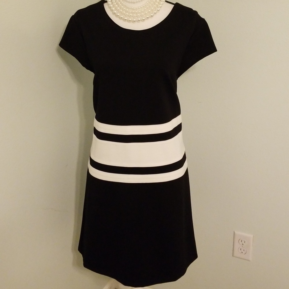 Julie Brown Alora Dress Black/White